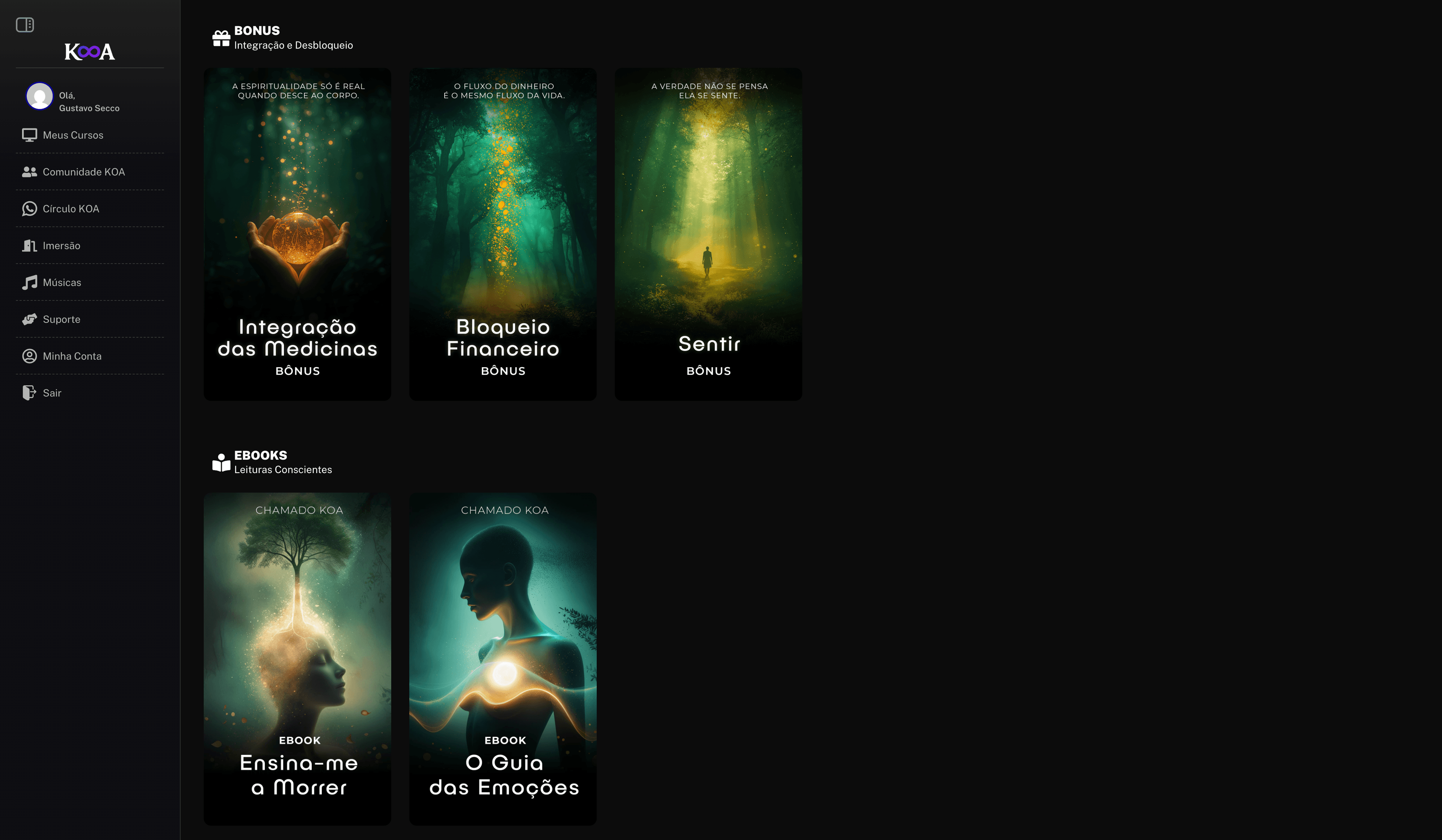 Área de Membros - Travessia Interior